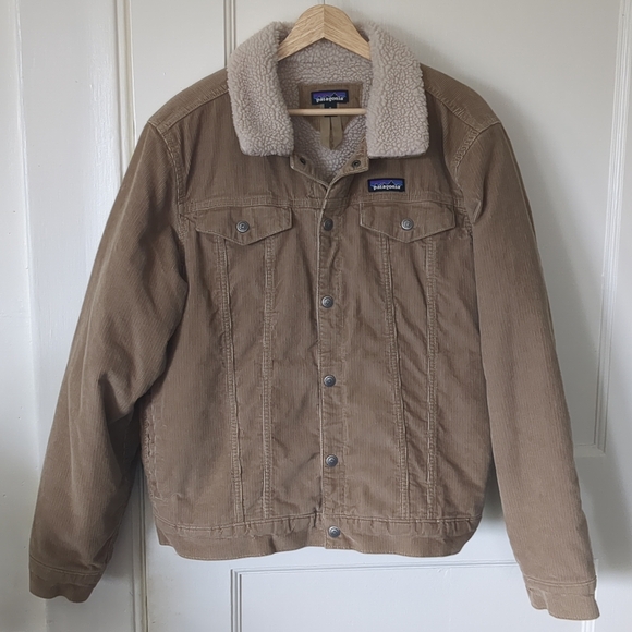 Patagonia Pile Lined Trucker Corduroy Jacket Western Sherpa Medium